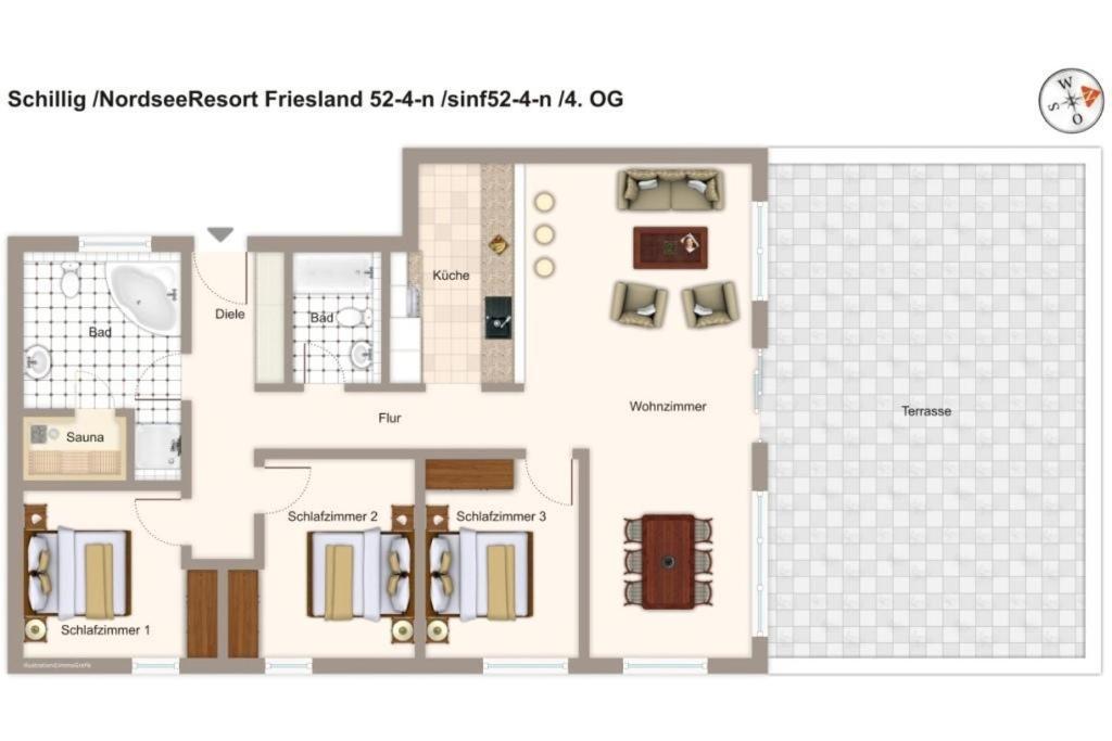 Nordseeresort Friesland Nordseeresort Friesland 52-4-N Schillig Εξωτερικό φωτογραφία